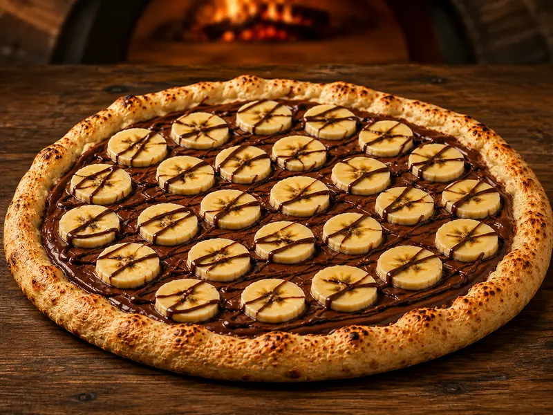 Pizza chocolat/banane