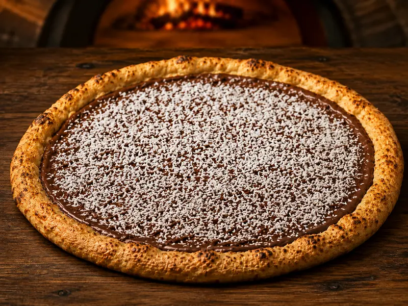 Pizza chocolat/coco