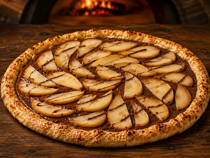 Pizza Nutella/poire